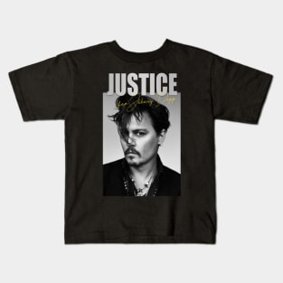 BW Johnny Depp Kids T-Shirt